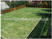 Универсальная площадка (теннис, футбол, волейбол) г.Донецк искусственная трава
