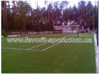 Теннисный корт г.Буча (Киев) искусственная трава